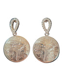 Eagle Spirit Silver Earrings Faceted