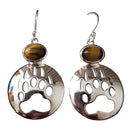 Bear Paw Cut Out Silver Inlay