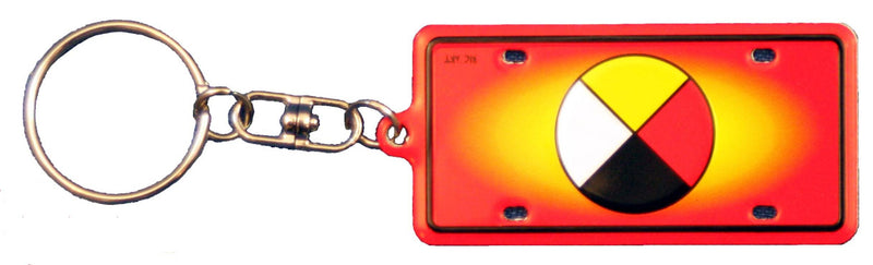 Rectangle 4 Color Keychain