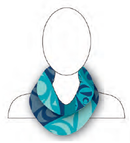 Circle Scarf - Blue