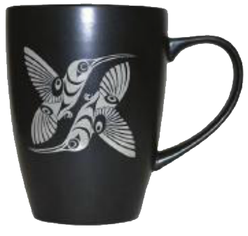 Black Hummingbird Mug