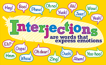 Giant Language Poster - Interjections