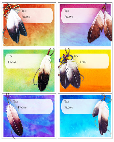 Gift Tags (Feather)