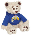 Mokey Bear with Salmon Hoodie, 10"