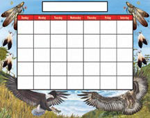 native decorative calendar