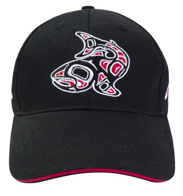 Salmon Embroidered Baseball Cap
