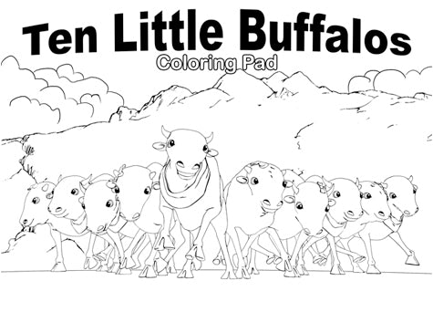 Large Coloring Story Pad
