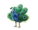 Hand Puppet - Small Peacock