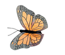 Hand Puppet - Mini Monarch Butterfly