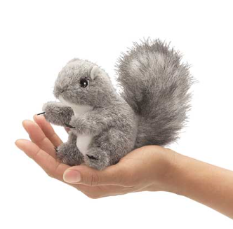 Hand Puppet - Mini Grey Squirrel