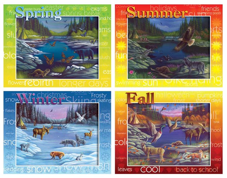 Seasons Poster Set
